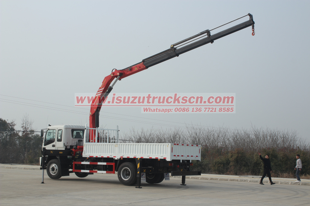 Ethiopia hydraulic truck crane Isuzu