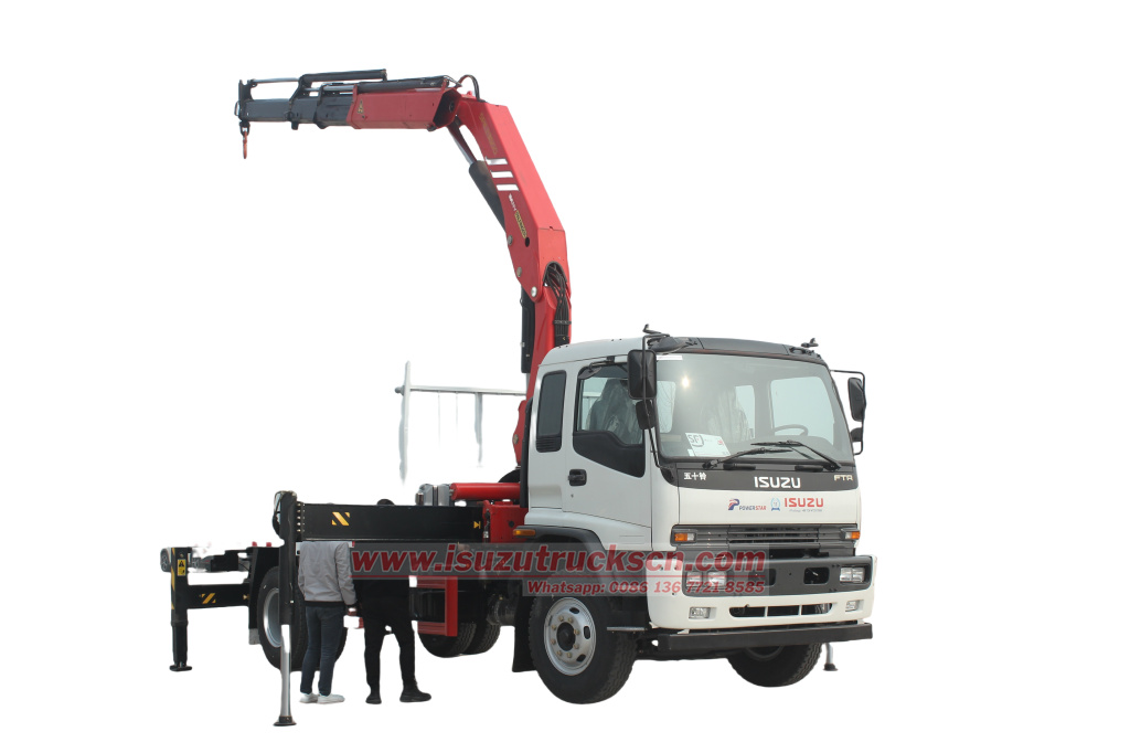 Ethiopia hydraulic truck crane Isuzu