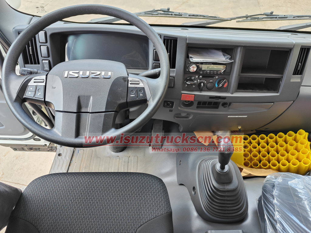 Isuzu crane utility truck