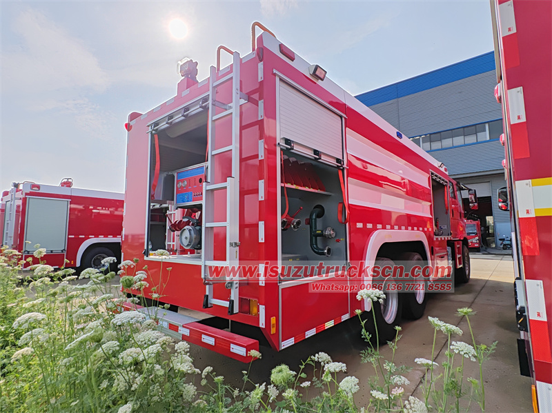 Isuzu 15000 liters dry powder fire tender truck