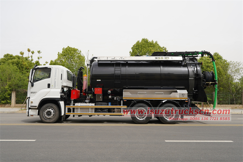 Isuzu 6X4 High Pressure Sewage Sucker Jetting Truck