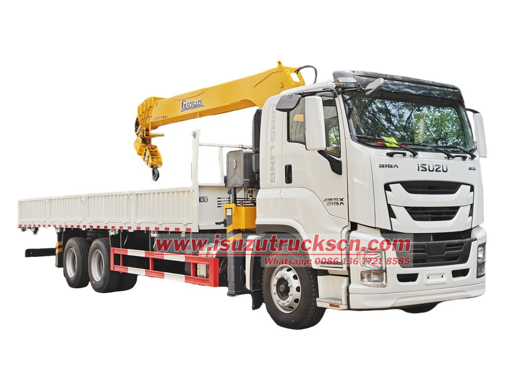 Isuzu 6HK1 truck mounted loader crane