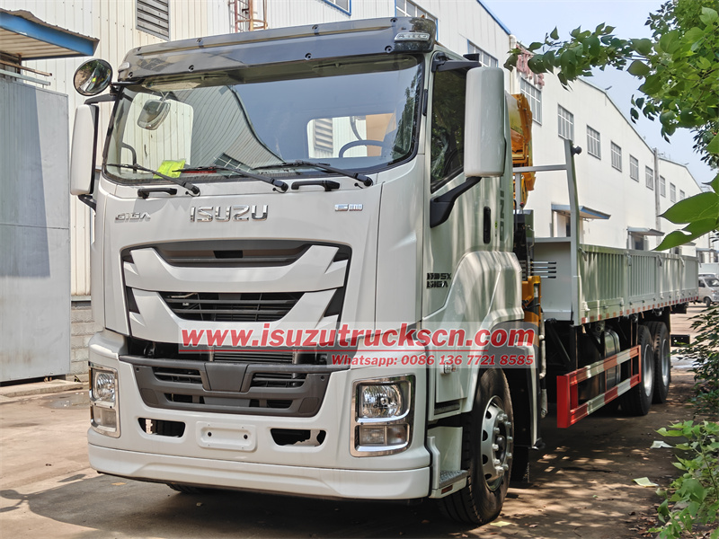 Isuzu FVZ boom crane truck with GIGA 5X cabin