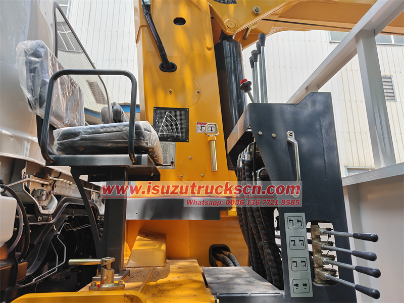 Isuzu 6HK1 truck mounted loader crane operation seat
