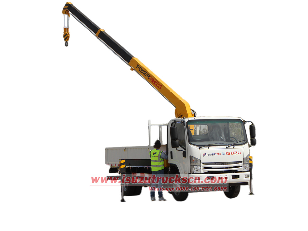 Isuzu 700P RHD truck mounted crane