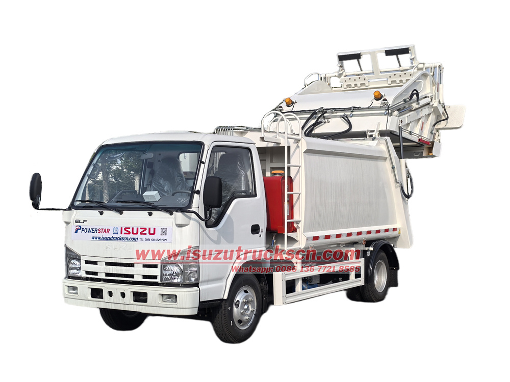 Isuzu&nbsp;6&nbsp;cbm&nbsp;single&nbsp;axle&nbsp;rear&nbsp;loader