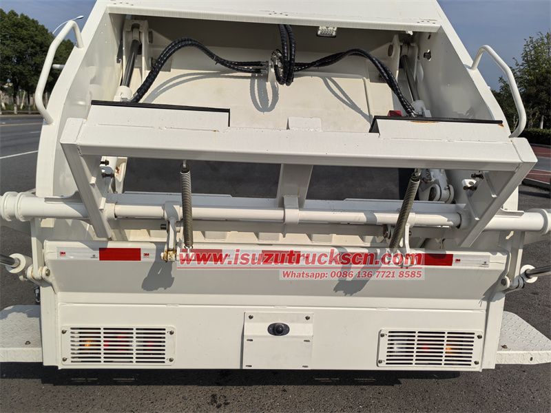 hanging bucket flip mechanism