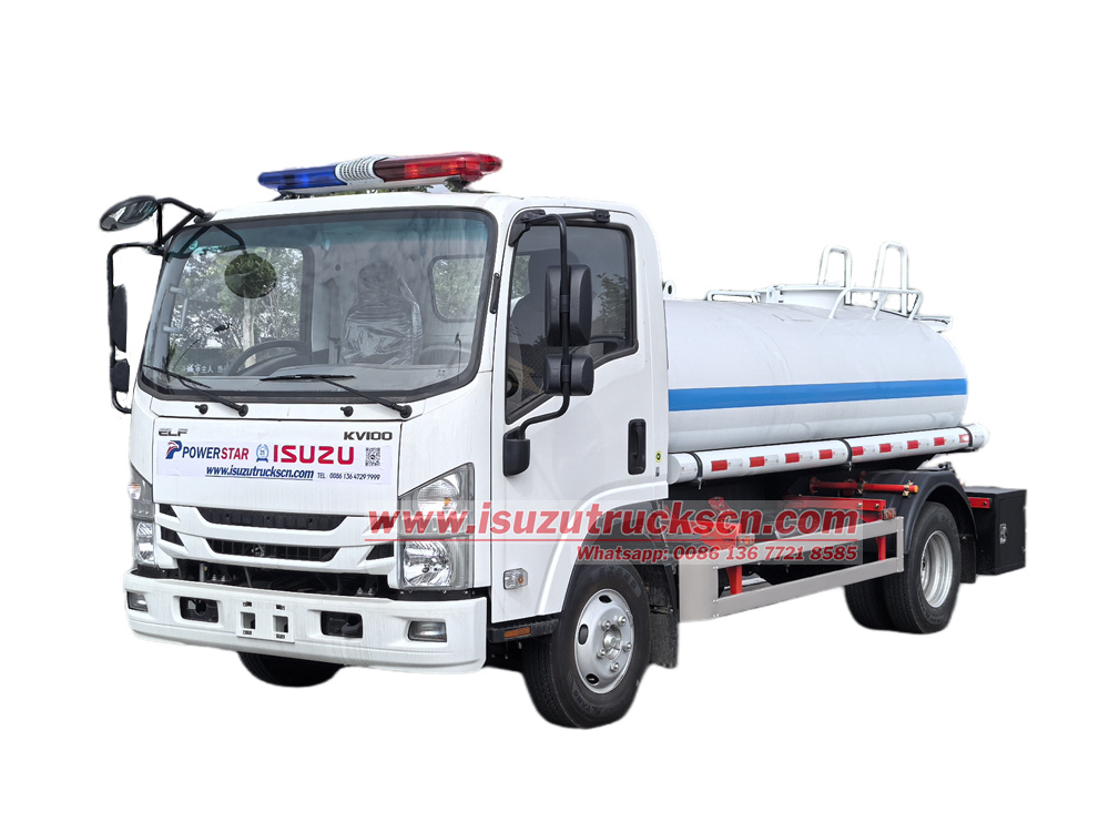 Isuzu 5000 liters water cart tanker truck