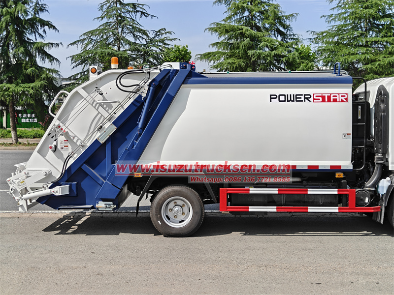 POWERSTAR Isuzu rear loader garbage truck price