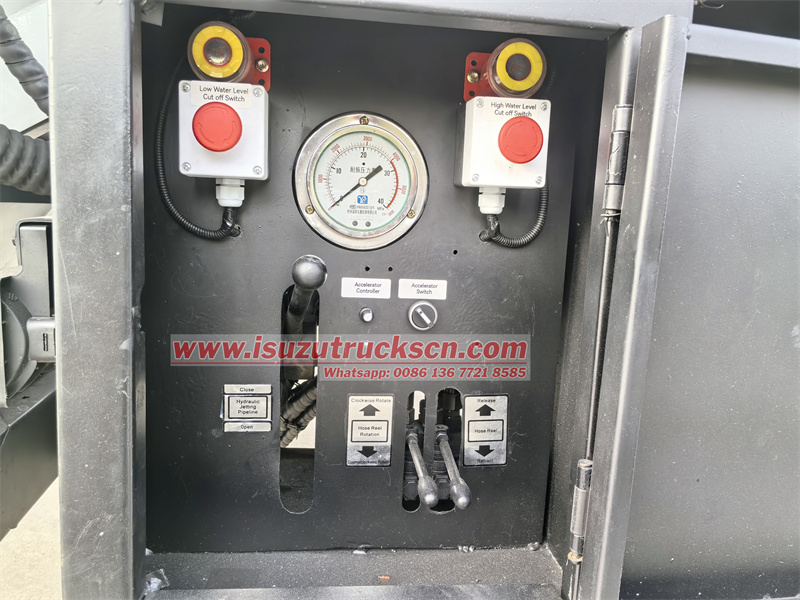 Control box on the rear