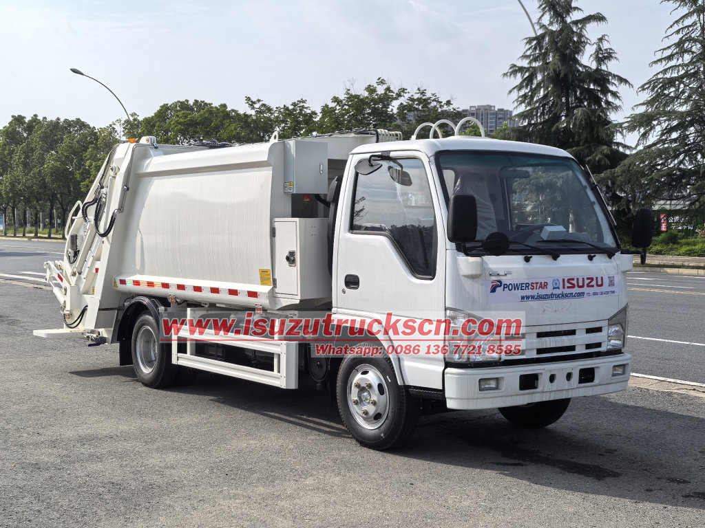 Philippines New 240L bin Powerstar Refuse Garbage Truck Isuzu