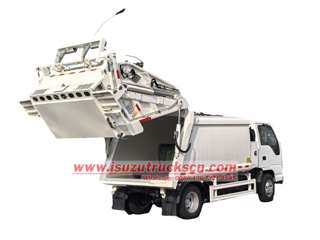 Philippines New 240L bin Powerstar Refuse Garbage Truck Isuzu