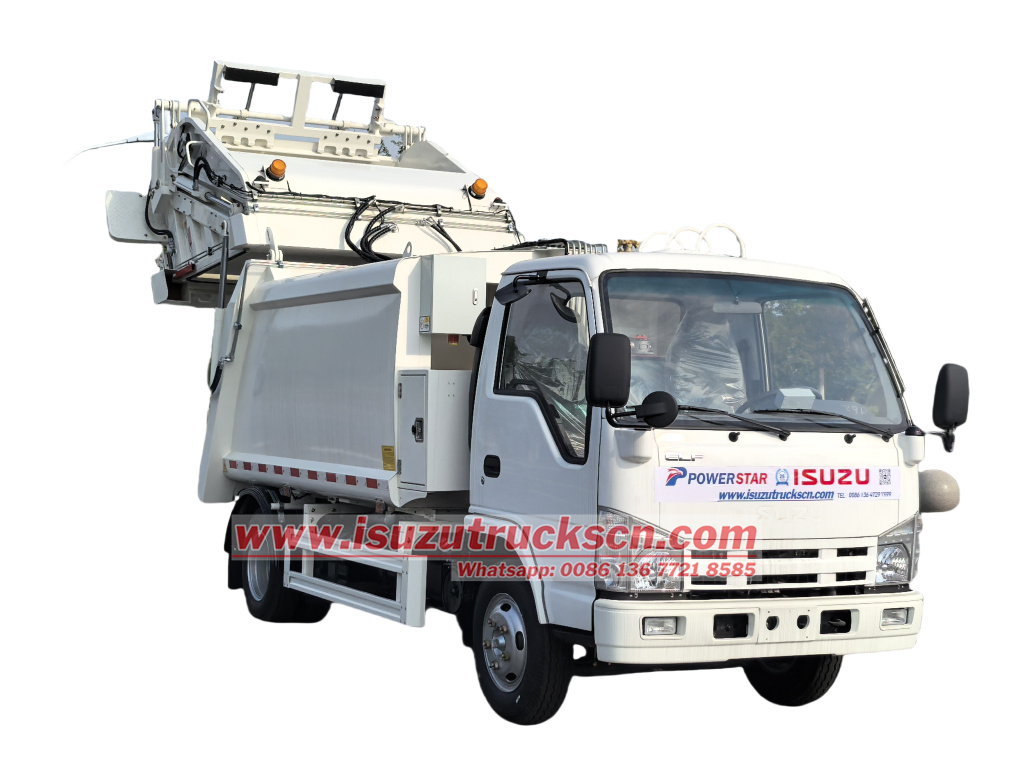 Philippines New 240L bin Powerstar Refuse Garbage Truck Isuzu