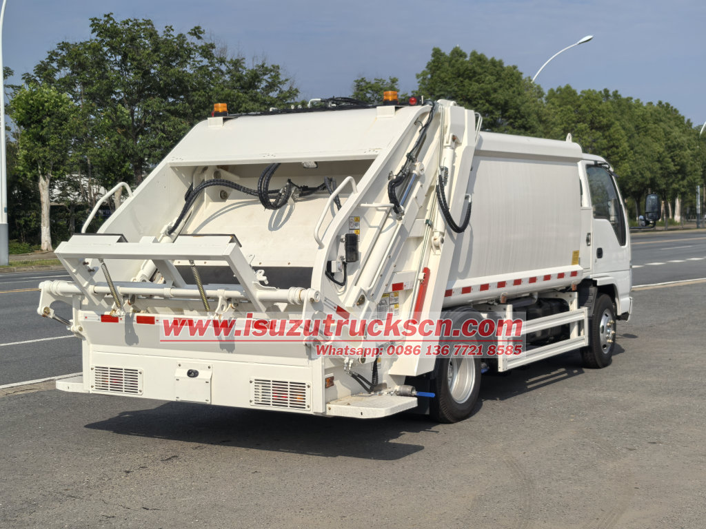 Philippines New 240L bin Powerstar Refuse Garbage Truck Isuzu