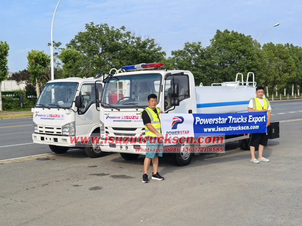 Philippines New 240L bin Powerstar Refuse Garbage Truck Isuzu