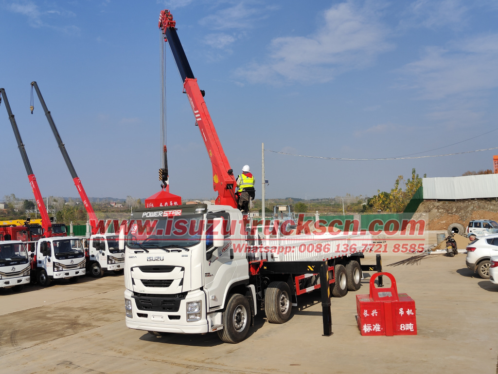 Philippines ISUZU GIGA SQS300 Telescopic Boom Truck-mounted Crane