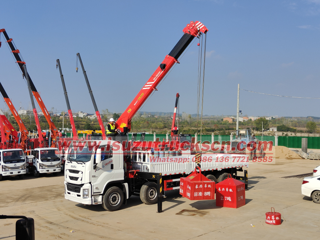 Philippines ISUZU GIGA SQS300 Telescopic Boom Truck-mounted Crane