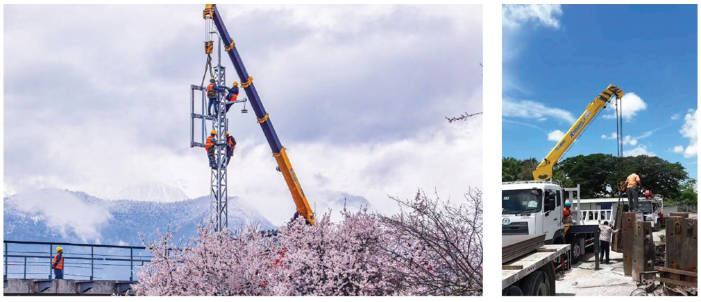 POWERSTAR Isuzu 3tons boom crane truck