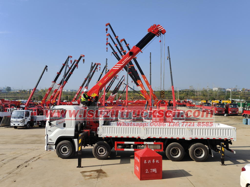 Philippines ISUZU GIGA SQS300 Telescopic Boom Truck-mounted Crane