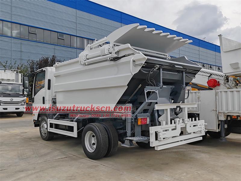 Isuzu ELF 6CBM High-position Self-loading Garbage Truck