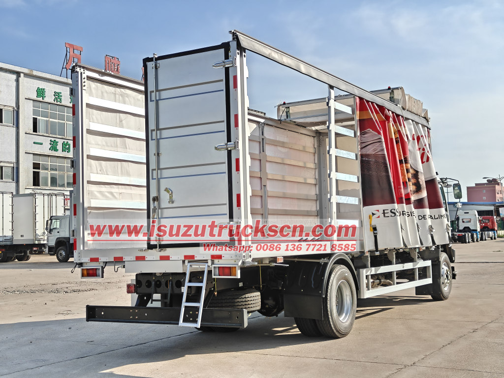 Isuzu FVR chassis Aluminium Curtain Sider body truck
