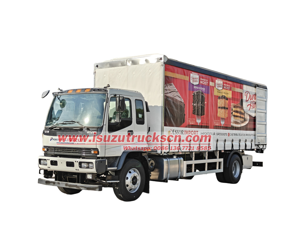 Powerstar 18Ton Curtain Side Truck Body on Isuzu FVR