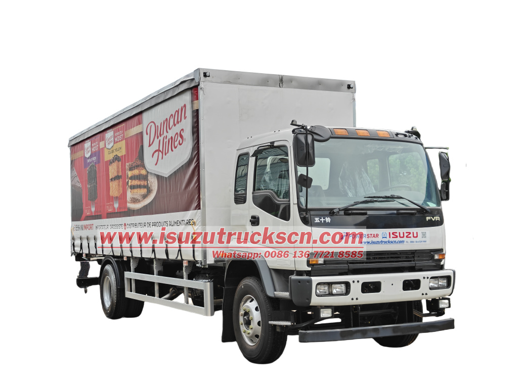 Powerstar 18Ton Curtain Side Truck Body on Isuzu FVR
