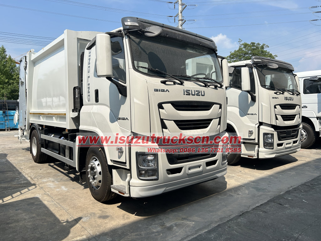 Heli Rear Loading garbage truck on Isuzu GIGA