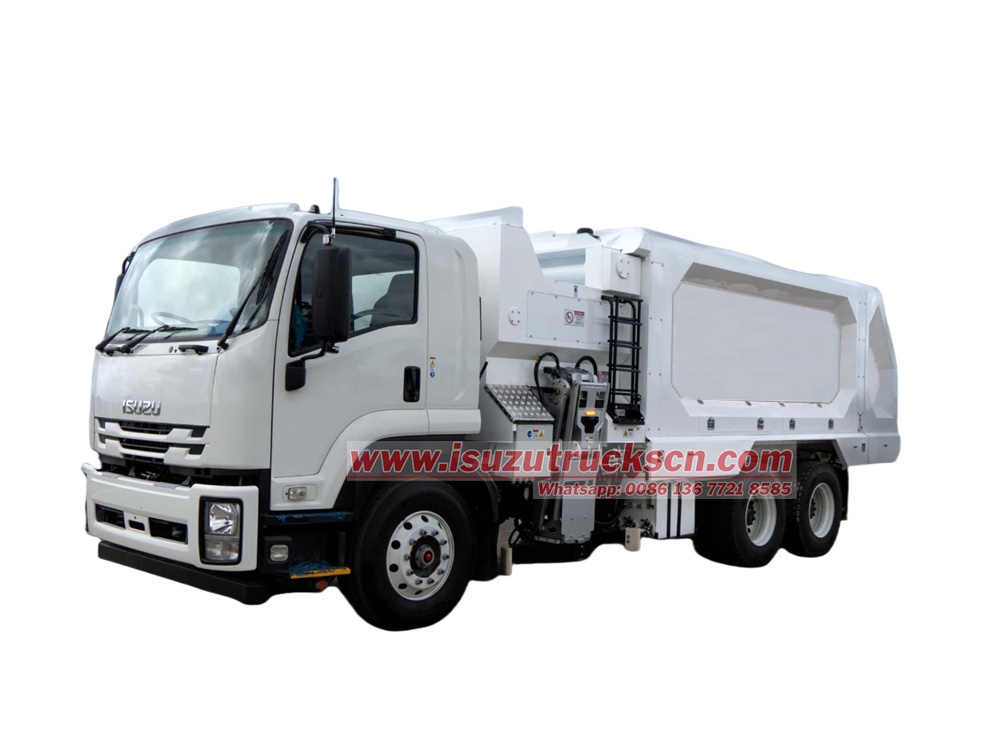  Isuzu FVZ 6x4 side loader garbage truck