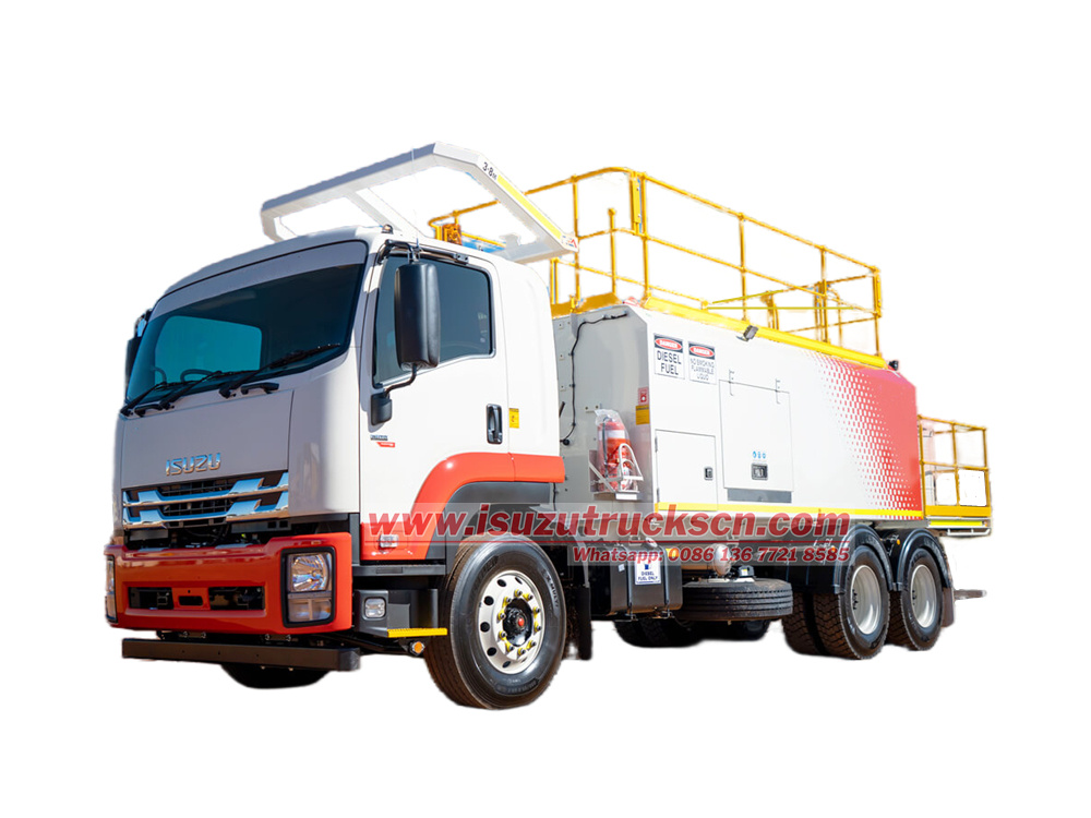 Isuzu 15 cbm fuel lube tanker truck