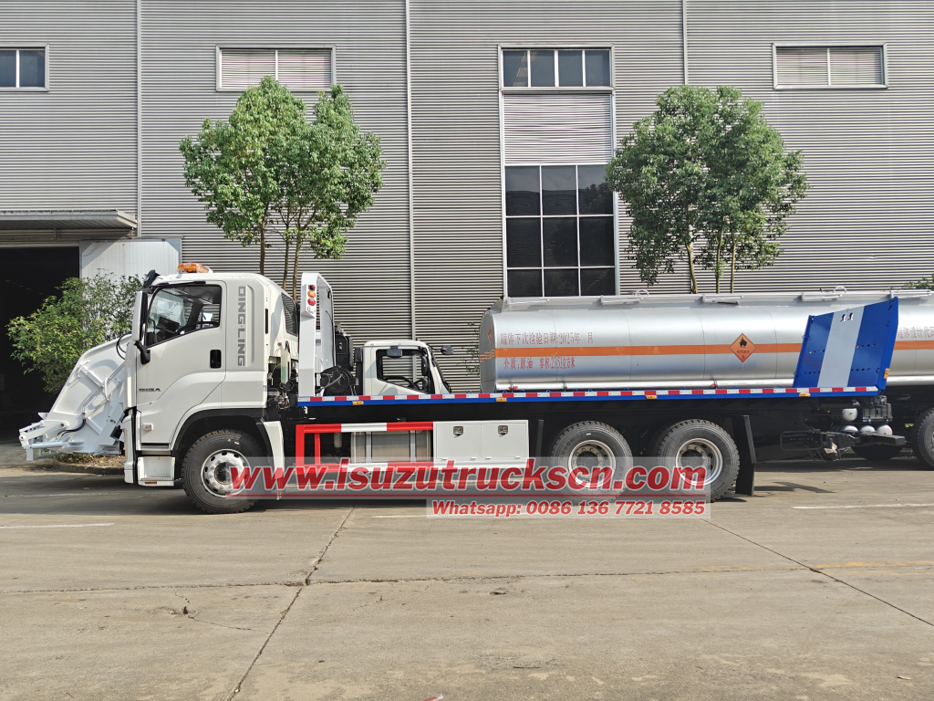 Isuzu Giga 20tons heavy Flatbed Wrecker & Wheel Lift truck