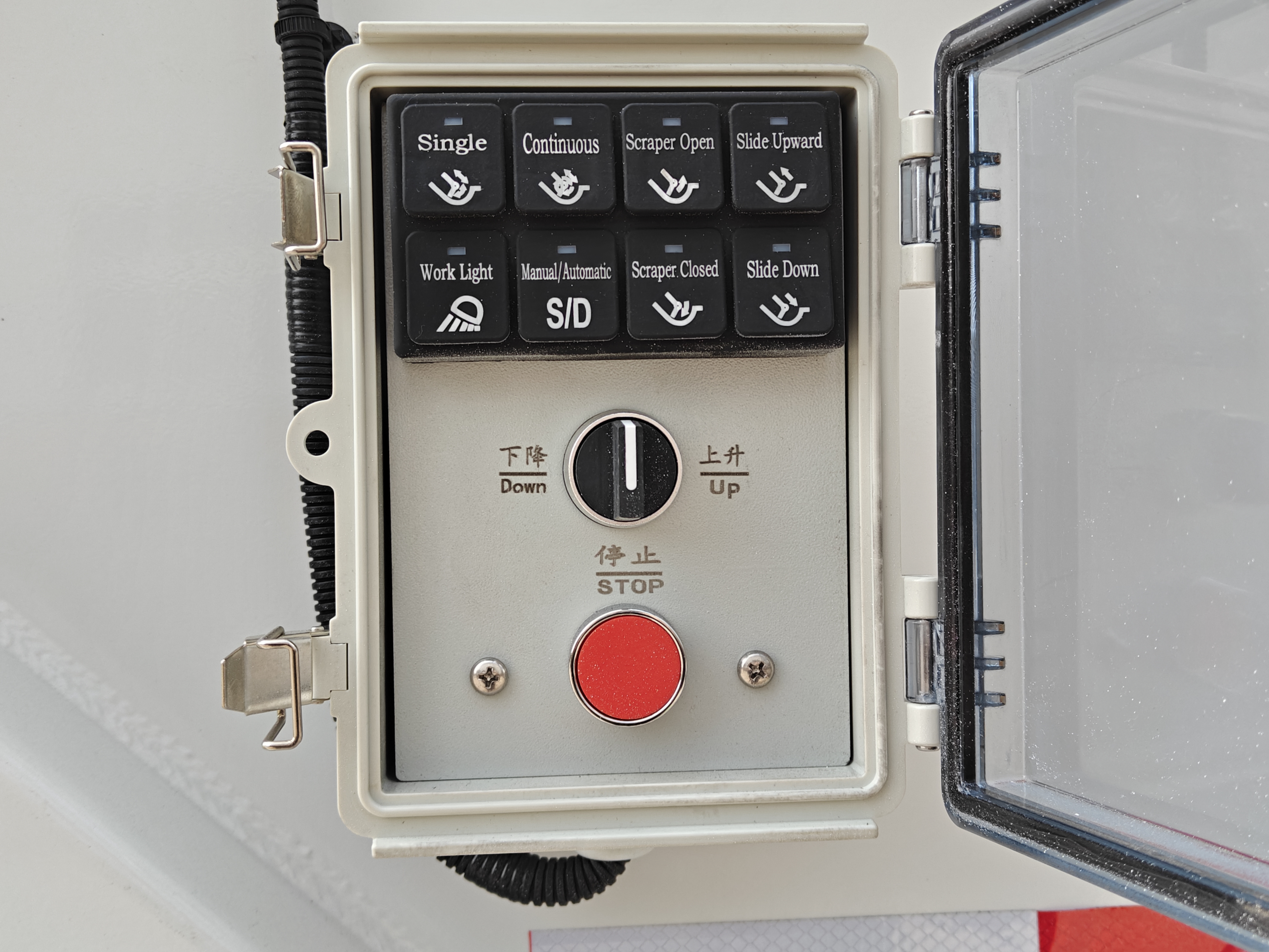 Tailgate electric control box