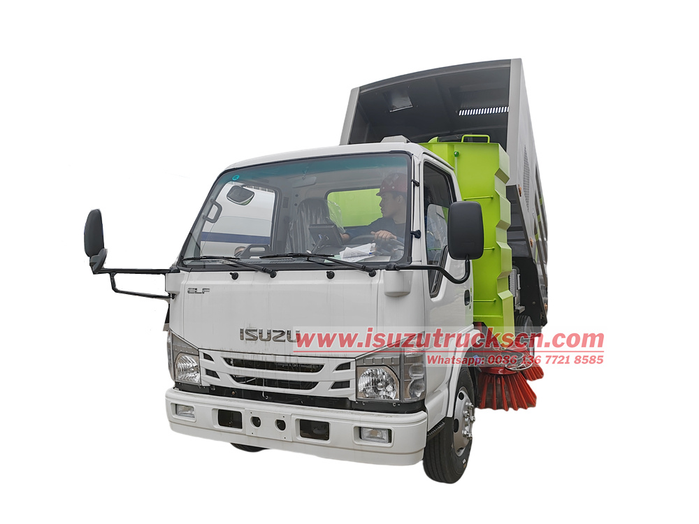 Isuzu 100P 4cbm road sweeper truck
