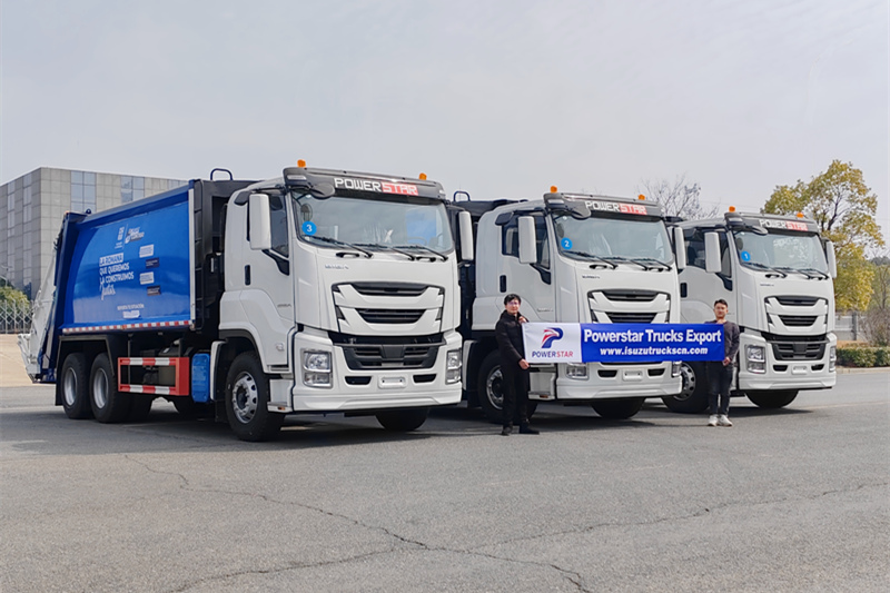 3 units waste collection truck