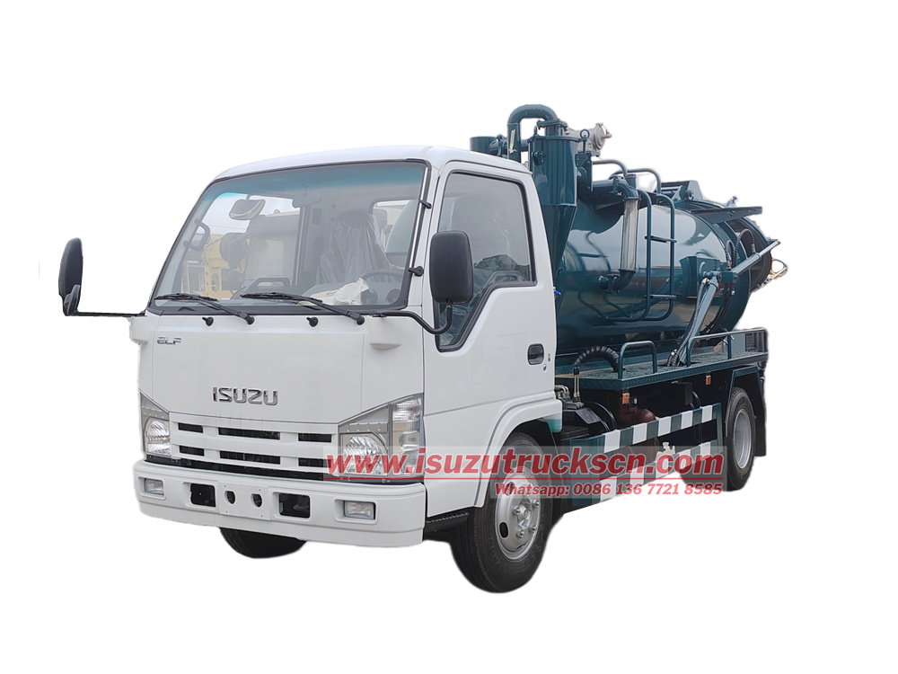 Algeria Isuzu 3000-liter septic tanker truck
