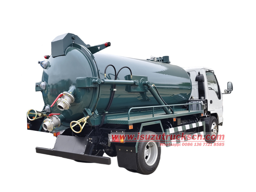 Isuzu 4x2 3cbm sewage suction truck