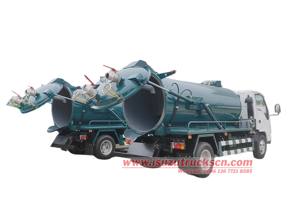 Isuzu NKR 3cbm sewer flusher truck