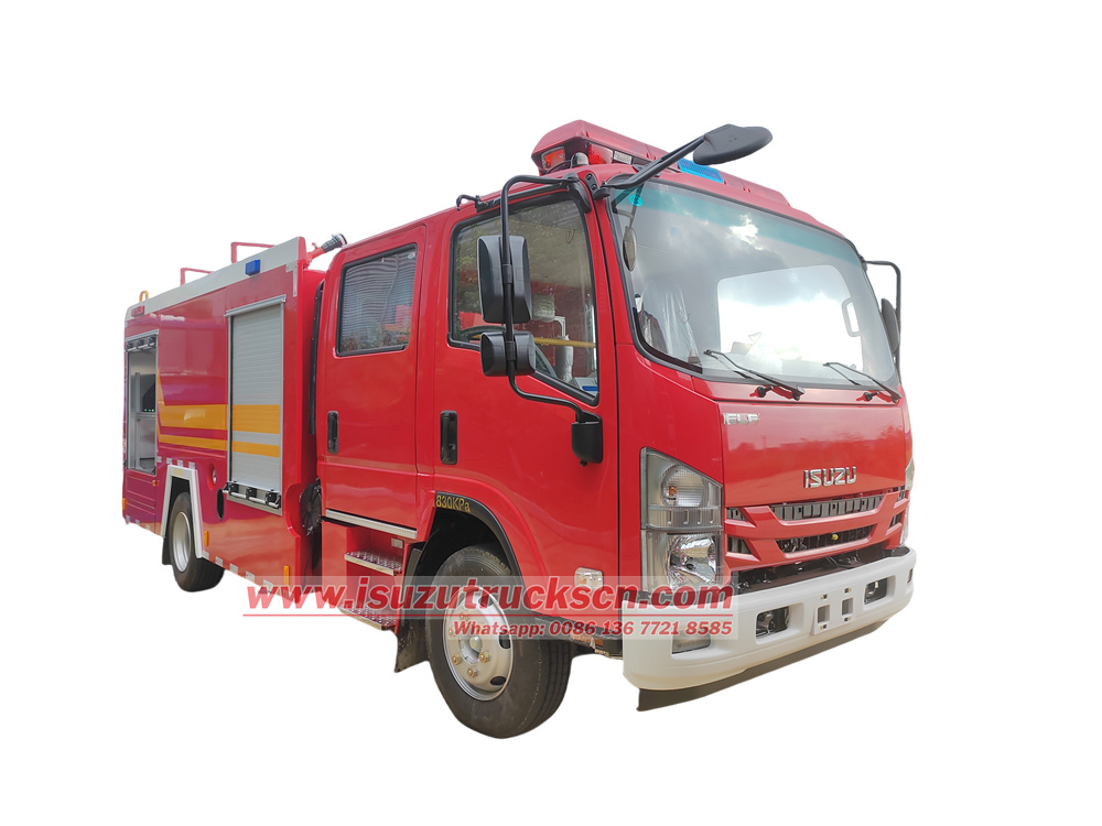 Isuzu 700P double row 4000L foam fire truck