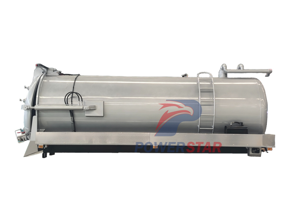 12cbm vacuum pump tanker body kits