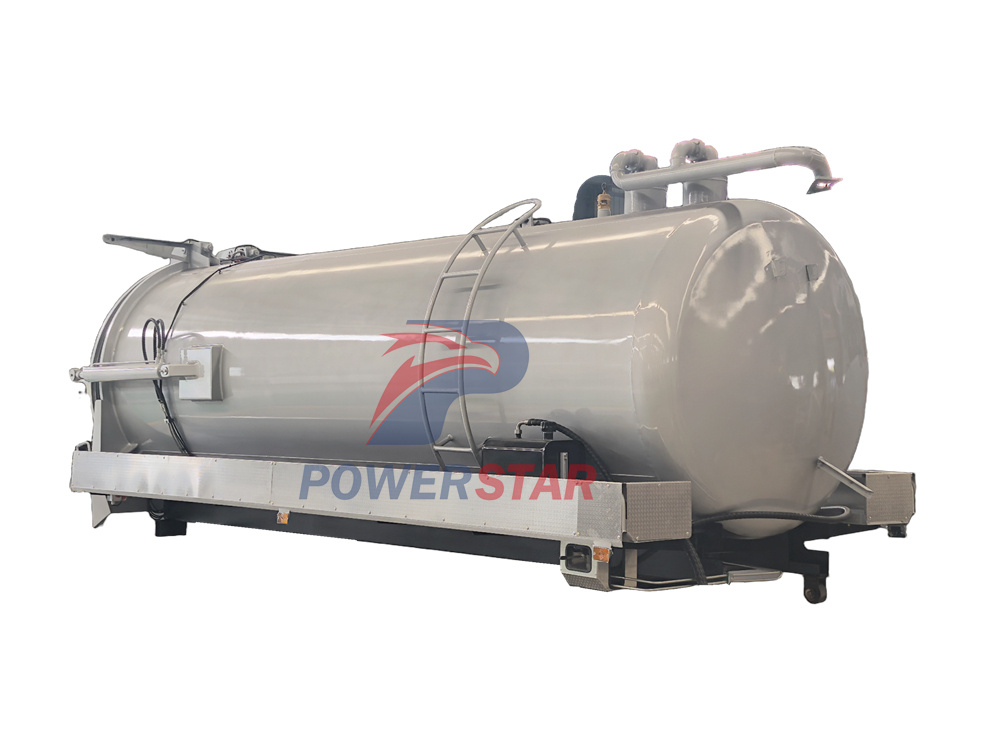 12000 liters sewage suction truck upper body