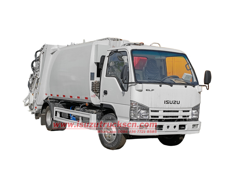 4KH1 Isuzu Refuse Compactor 6wheeler 7cbm