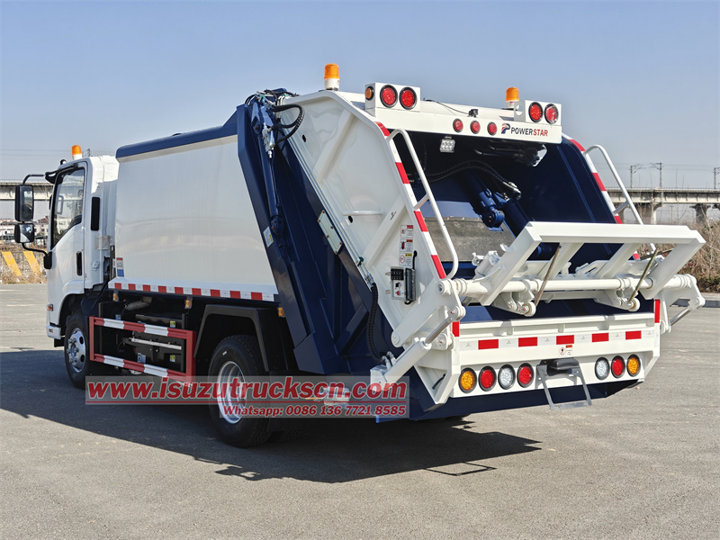 Isuzu electricity EV refuse compactor truck