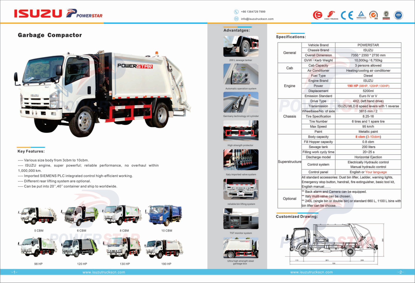 Powerstar Isuzu Trucks Special Vehicles Catalogue