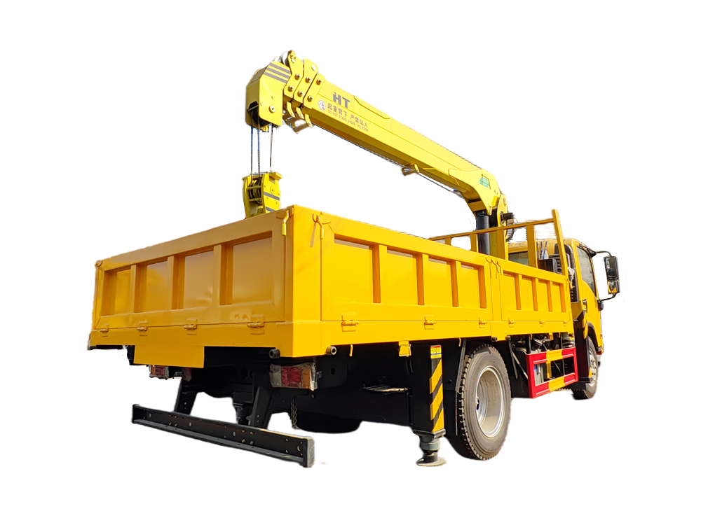 Isuzu truck mounted crane with hydraulic boom