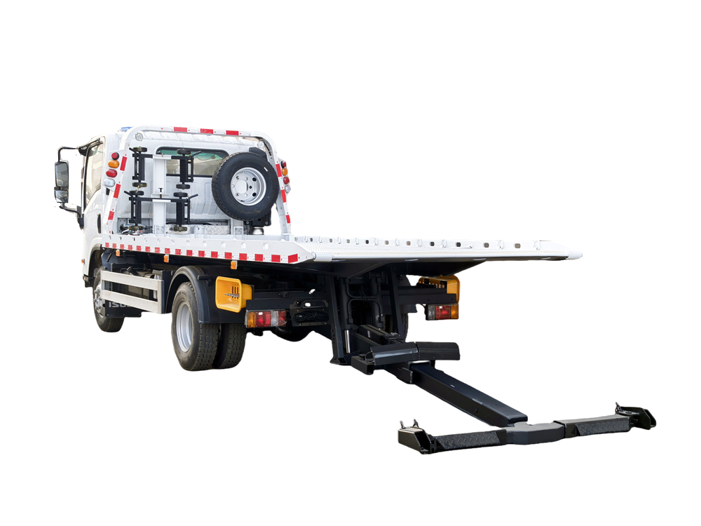 Isuzu KV600 5tons flatbed wrecker truck