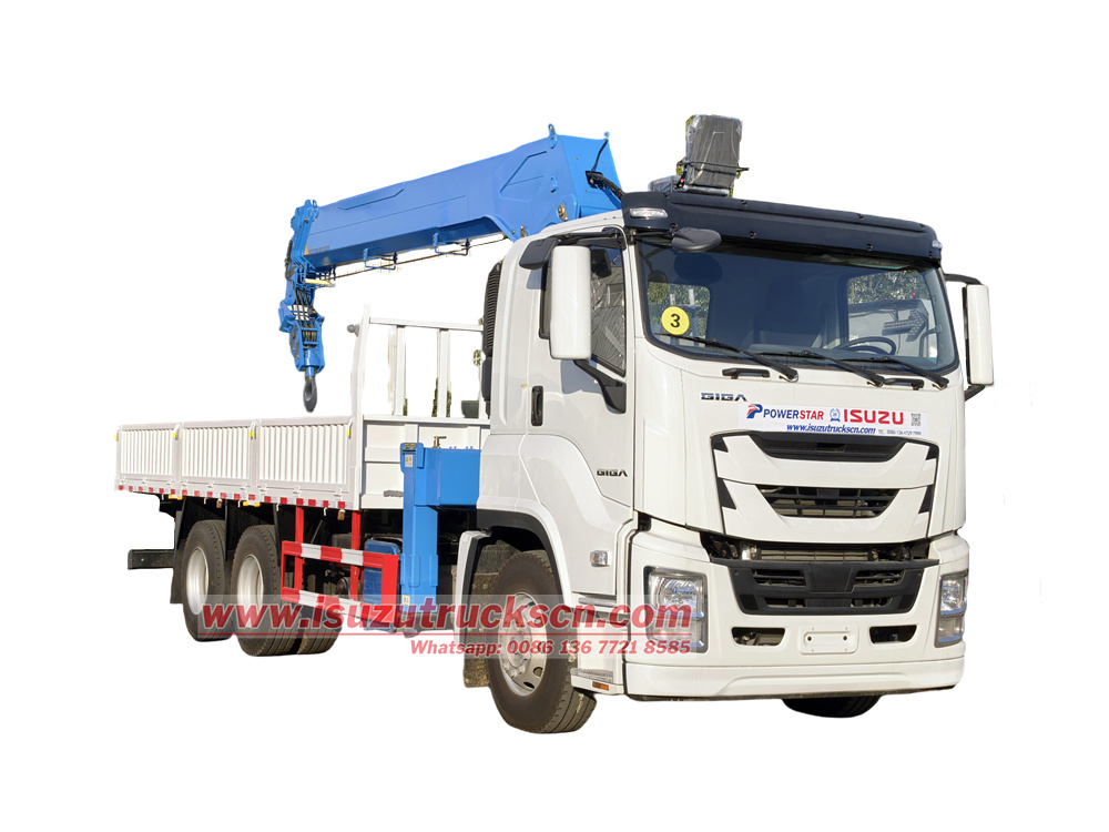 Rwanda Isuzu 14Tons lorry loader crane