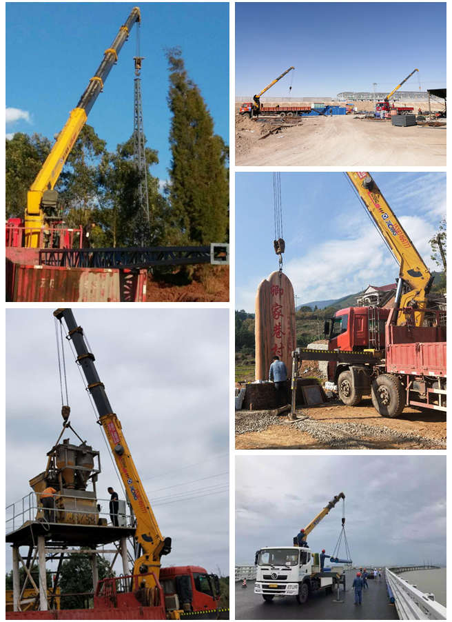Isuzu GIGA cargo truck mounted 14tons boom crane