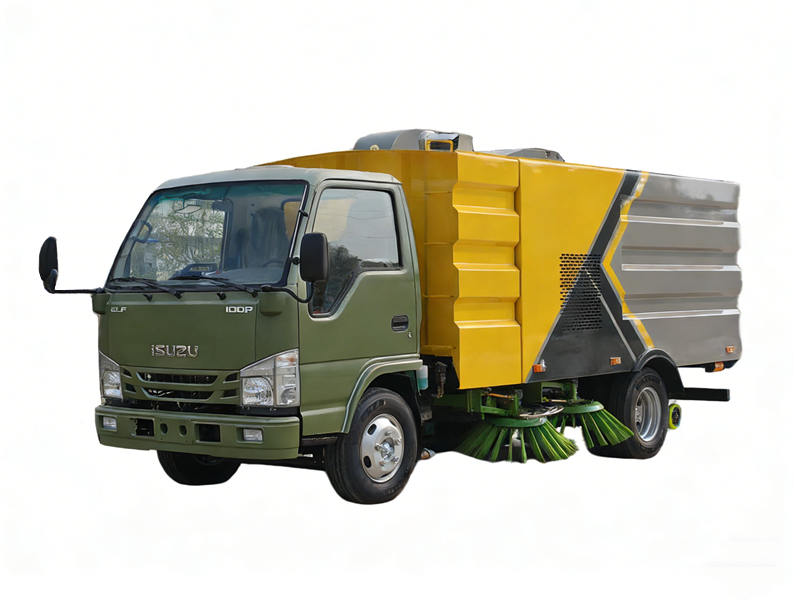 Isuzu NKR 100P road sweeper truck