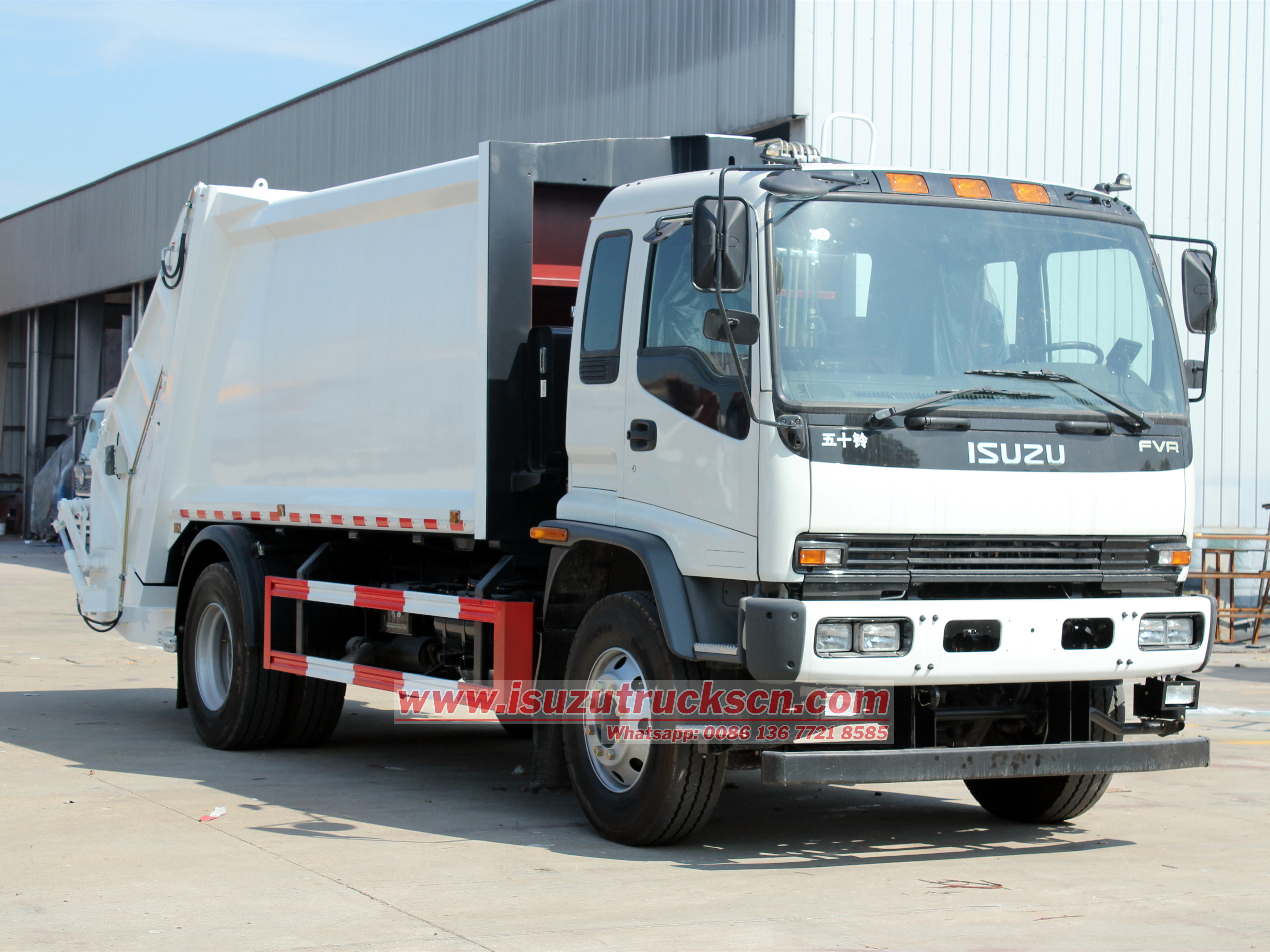 garbage compactor truck