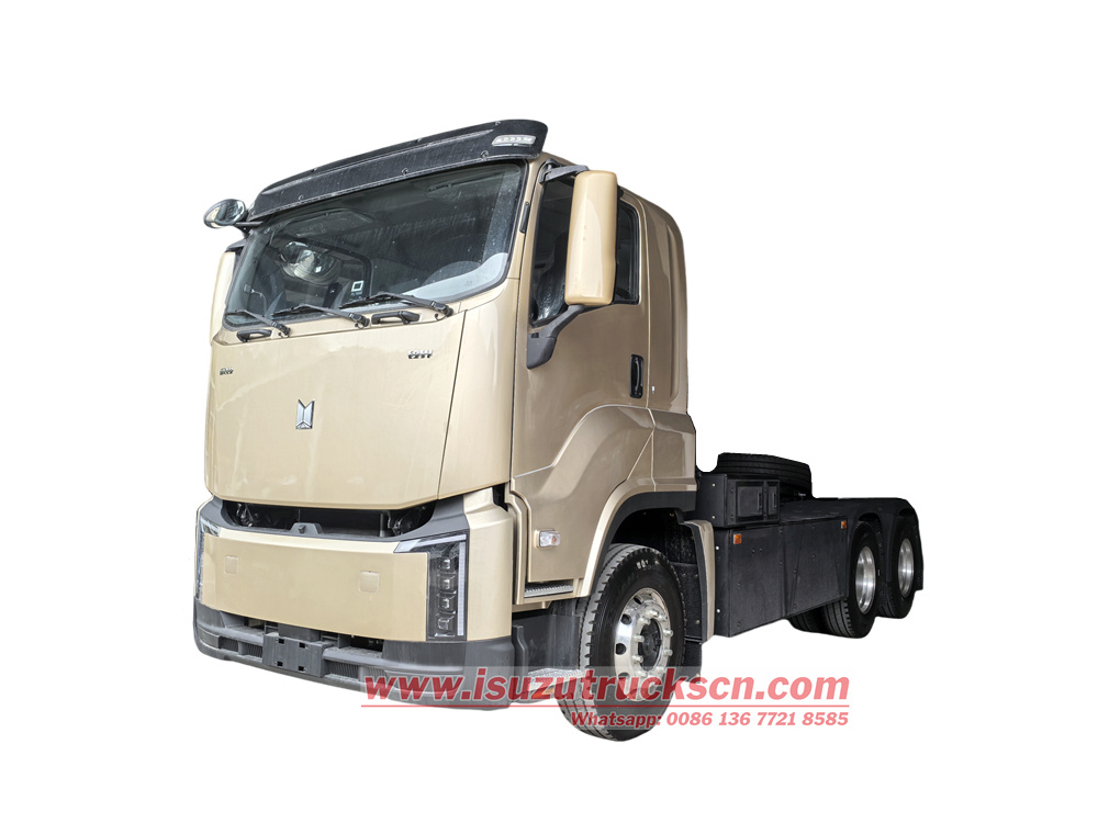 Isuzu 6x4 EV tractor head with electricity power